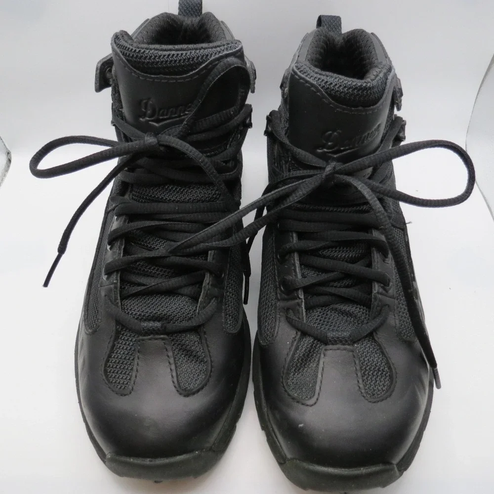 Danner FullBore Mens 4.5' Leather Black Danner Dry Safety Toe Boots Black Sz 6EE